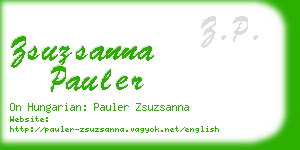 zsuzsanna pauler business card